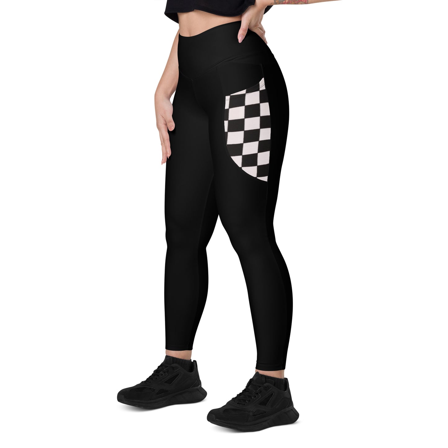Leggings with Checkered pockets