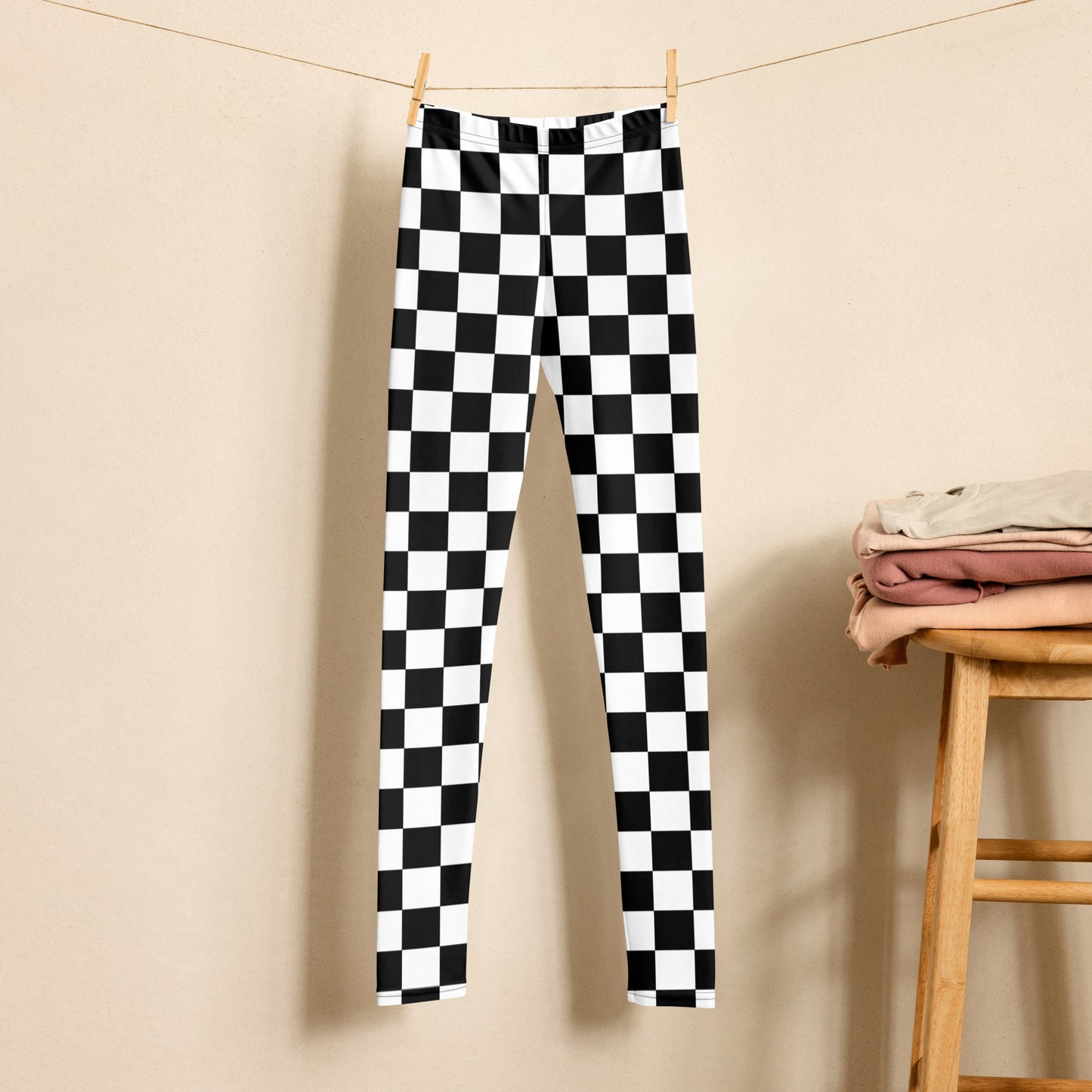 Checkered Youth Leggings