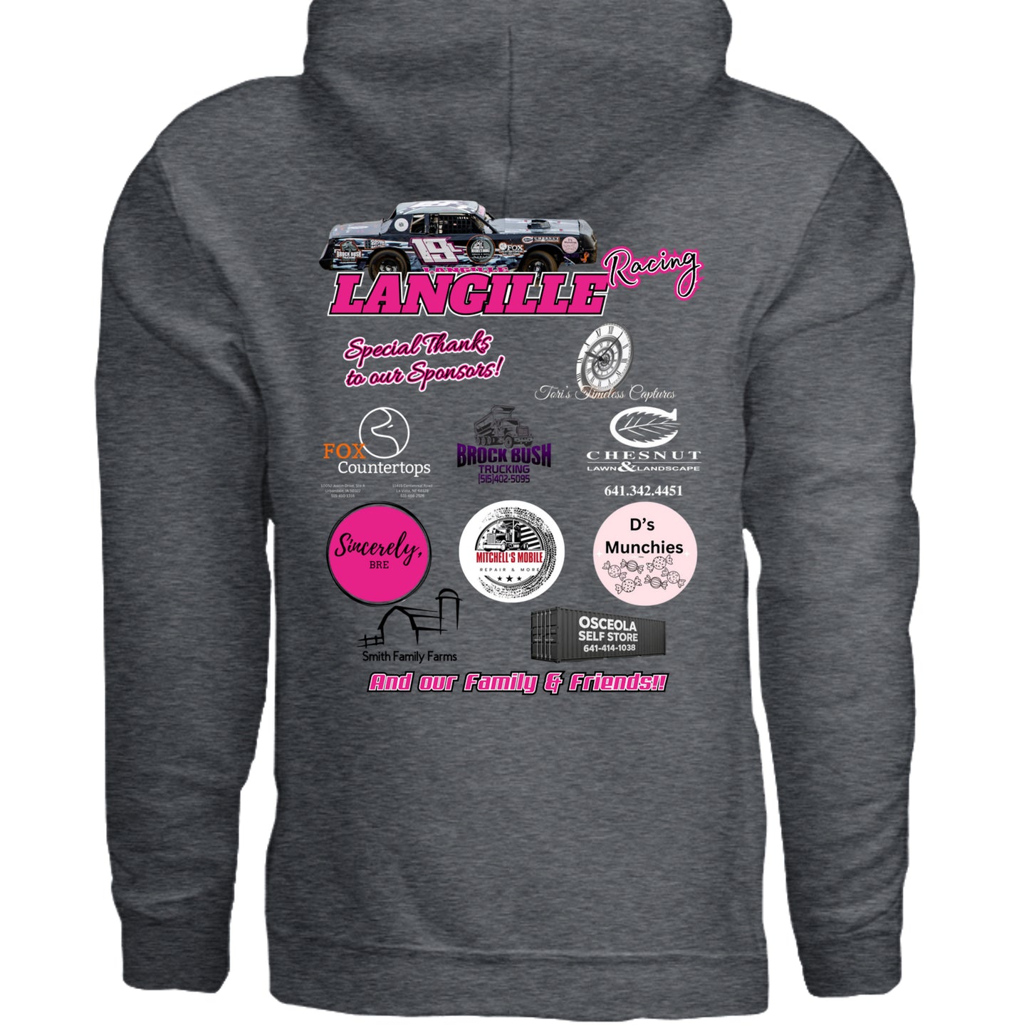 DARK HEATHER - G185 - BACK