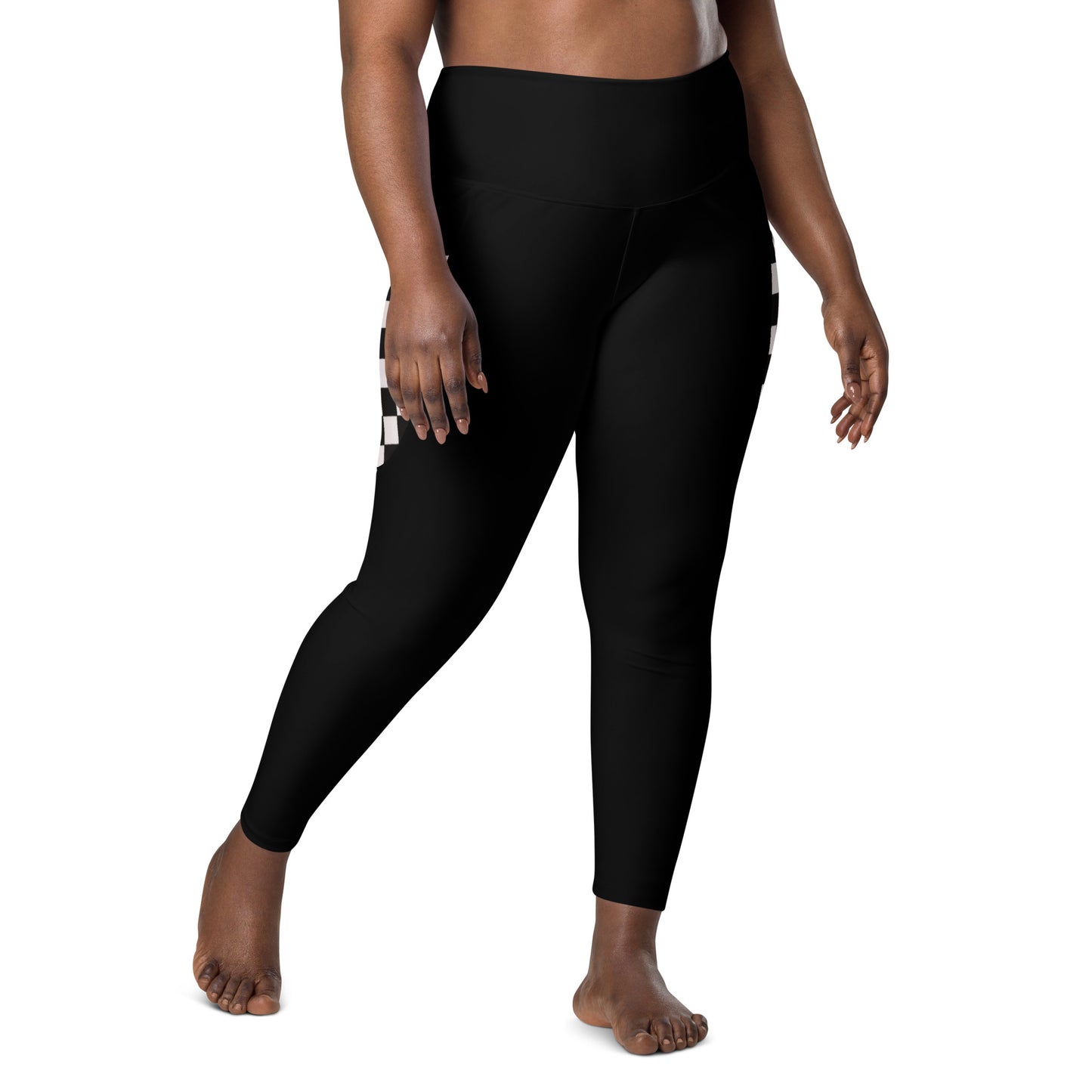 Leggings with Checkered pockets