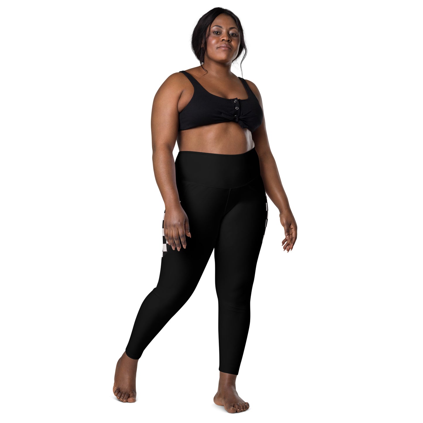 Leggings with Checkered pockets
