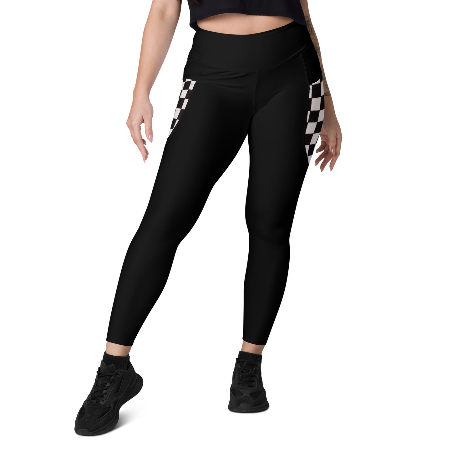 Leggings with Checkered pockets