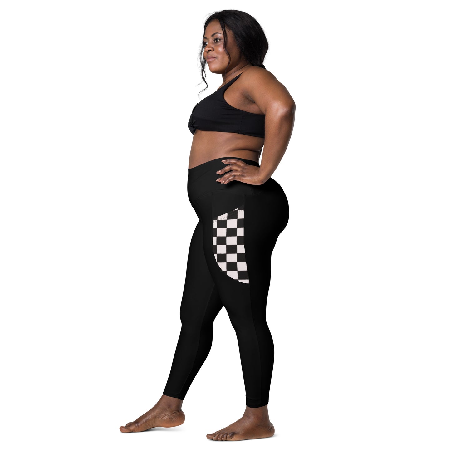 Leggings with Checkered pockets