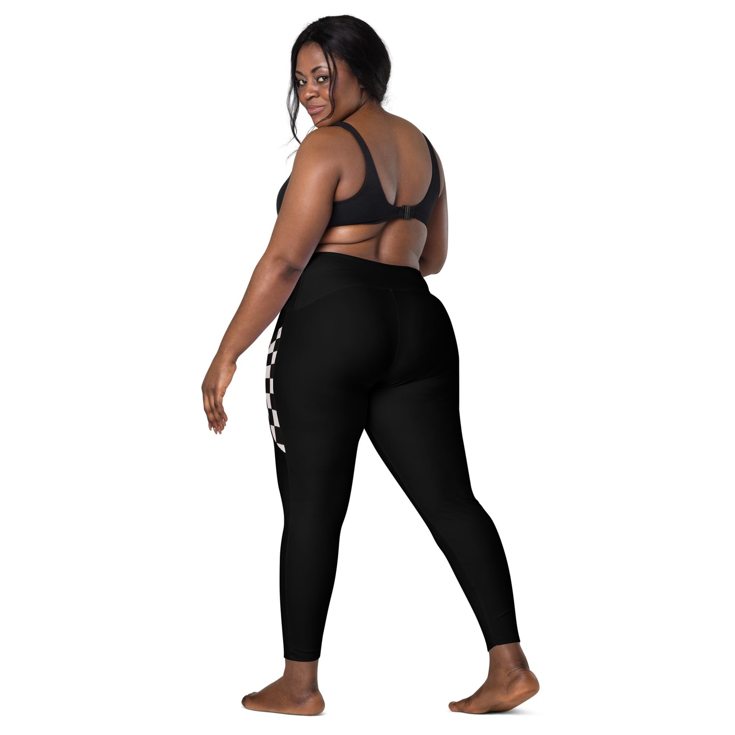 Leggings with Checkered pockets