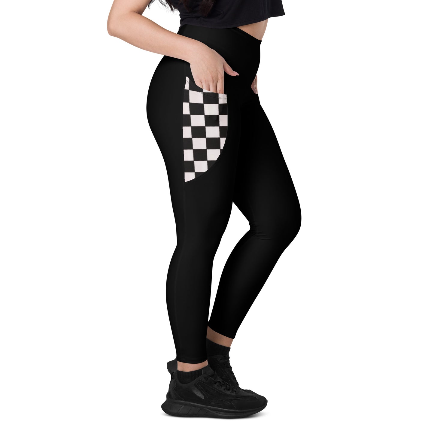 Leggings with Checkered pockets
