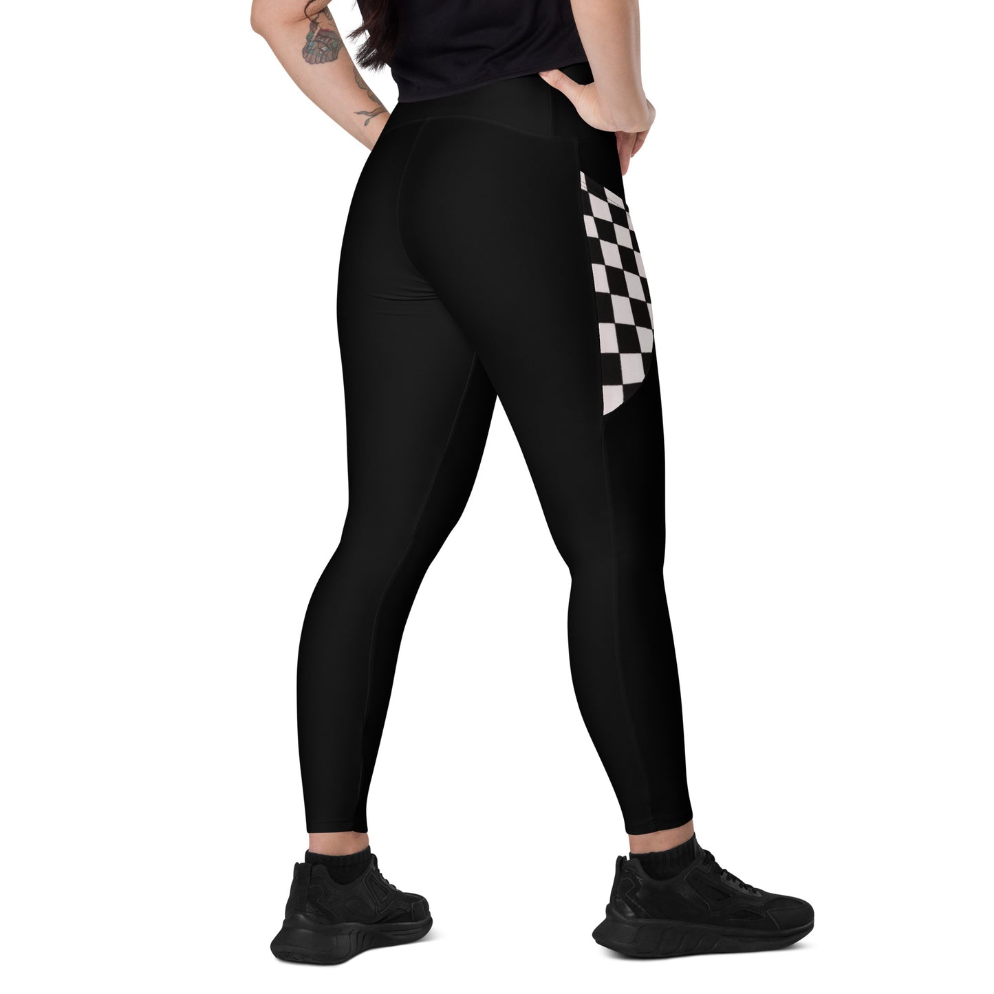 Leggings with Checkered pockets