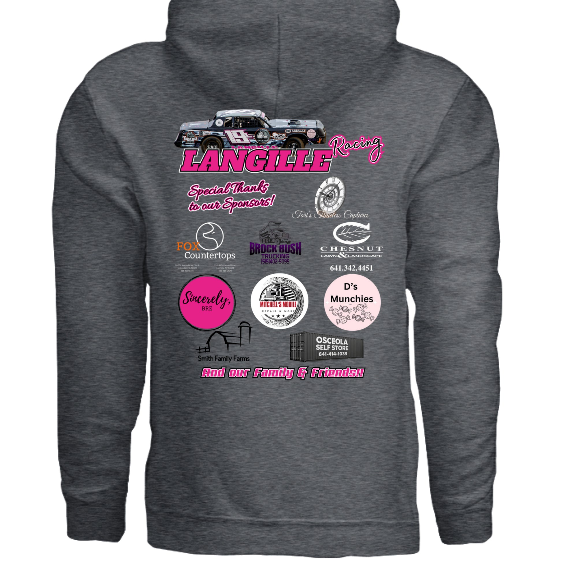 DARK HEATHER - G185 - BACK