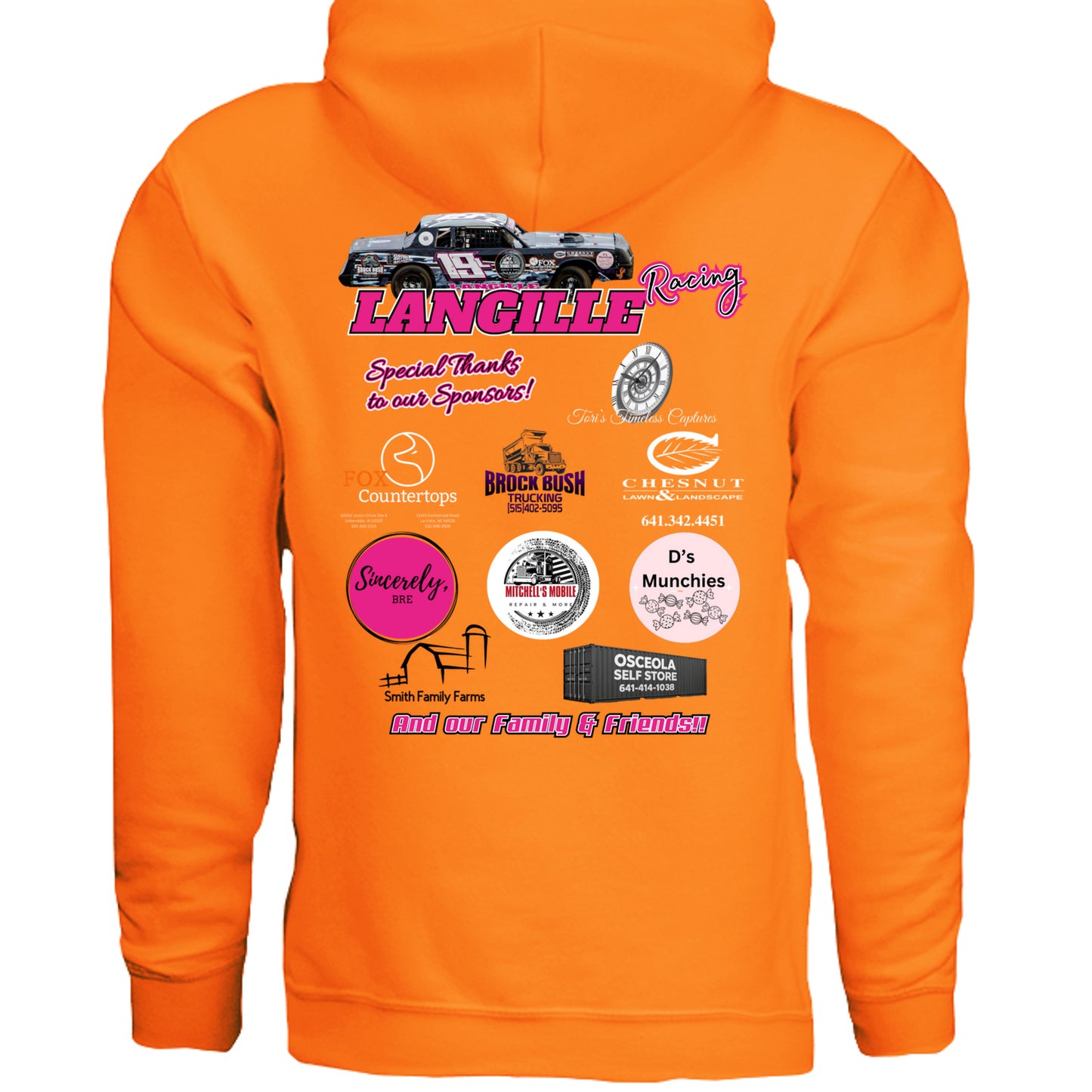 SAFETY ORANGE - G185 - BACK