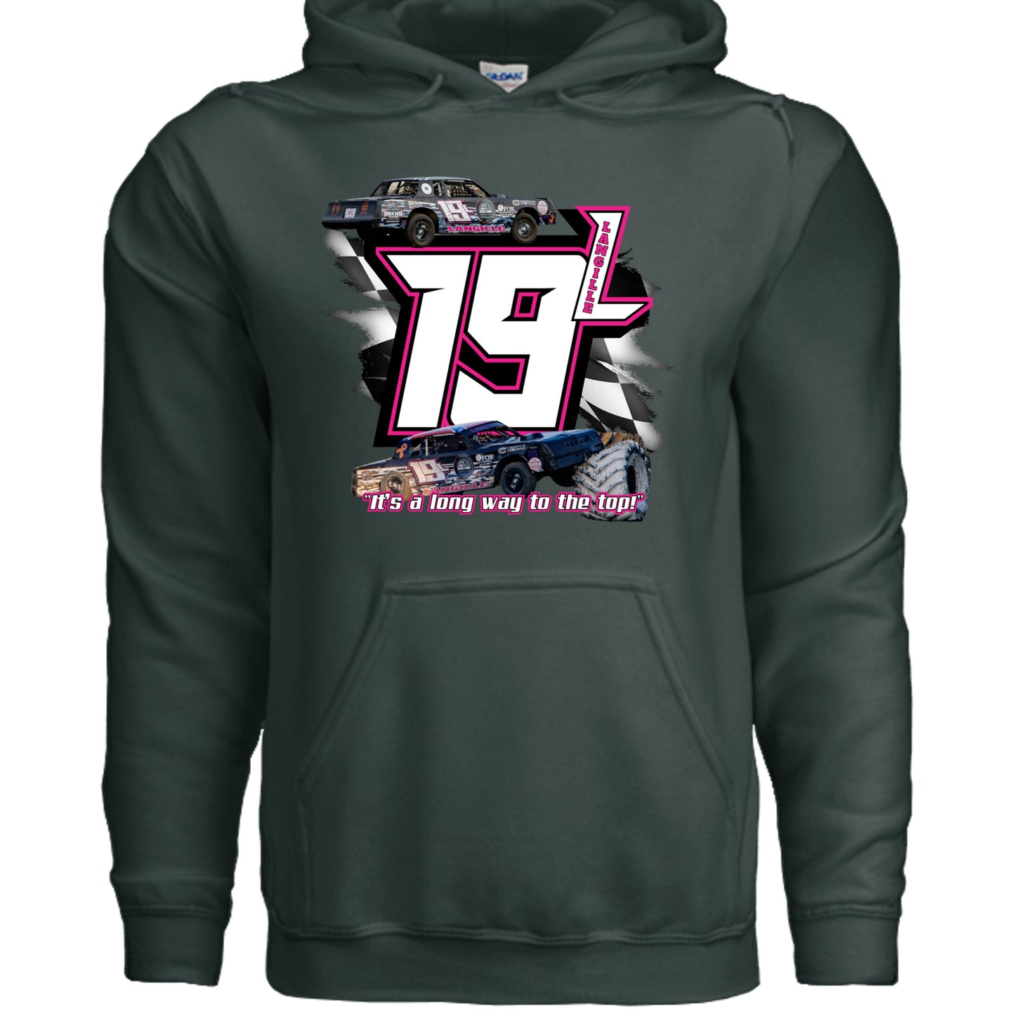 Fan Charcoal Heather - G185 - FRONT