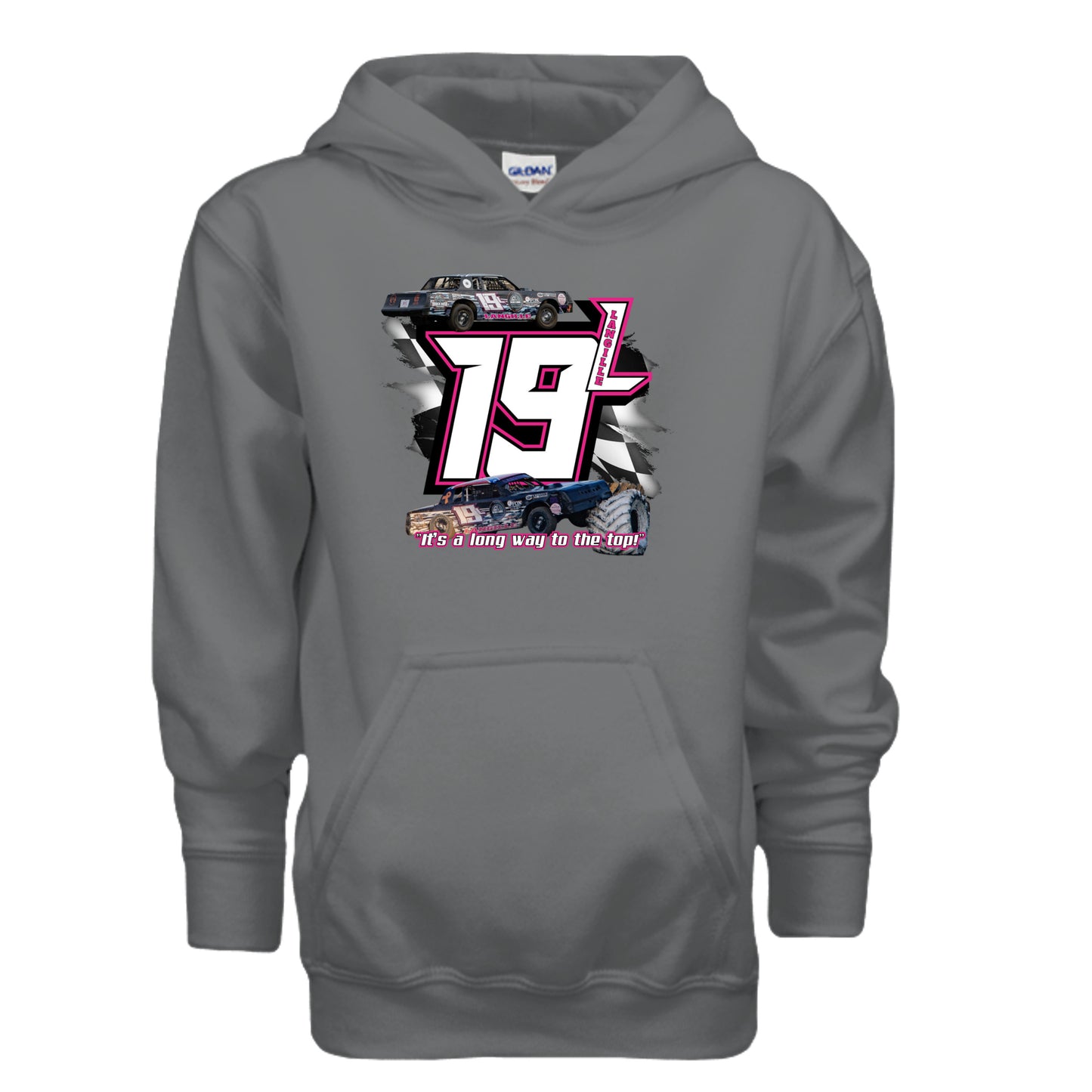 Fan Charcoal Heather - G185B - FRONT