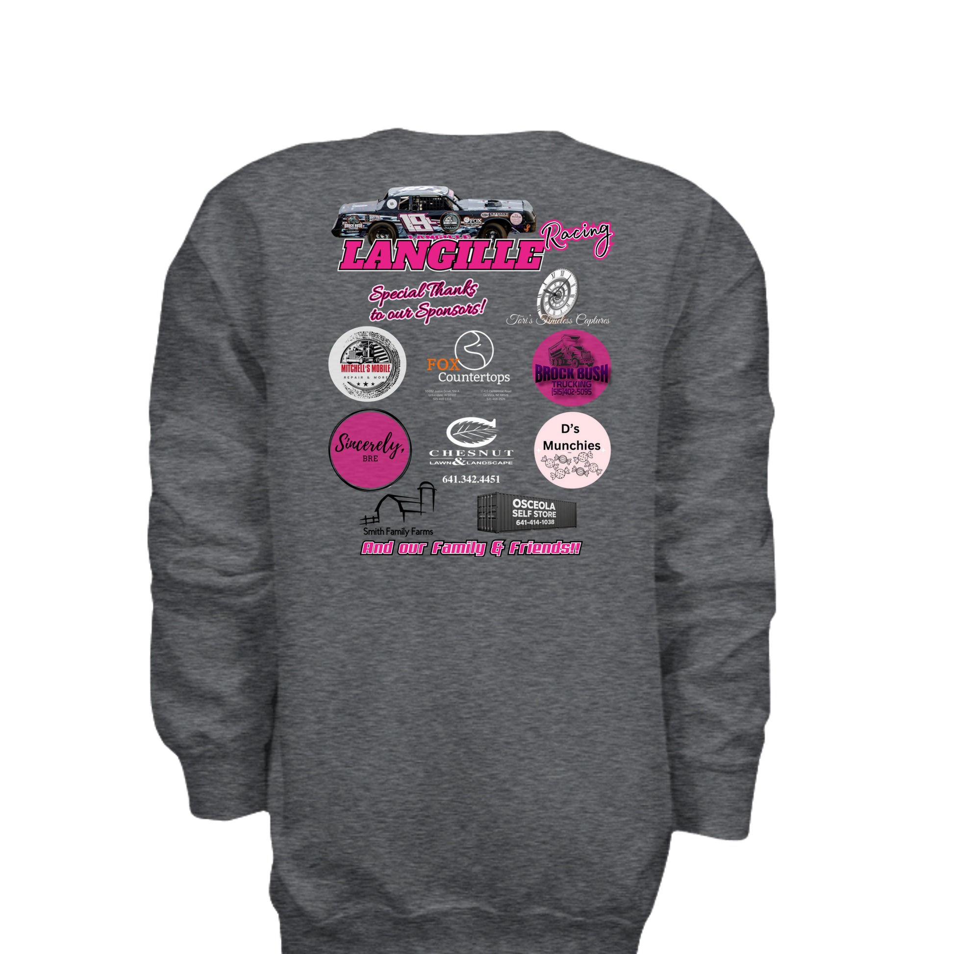 DARK HEATHER - G180B - BACK