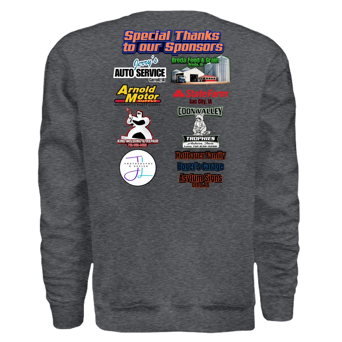 DARK HEATHER - G180 - BACK