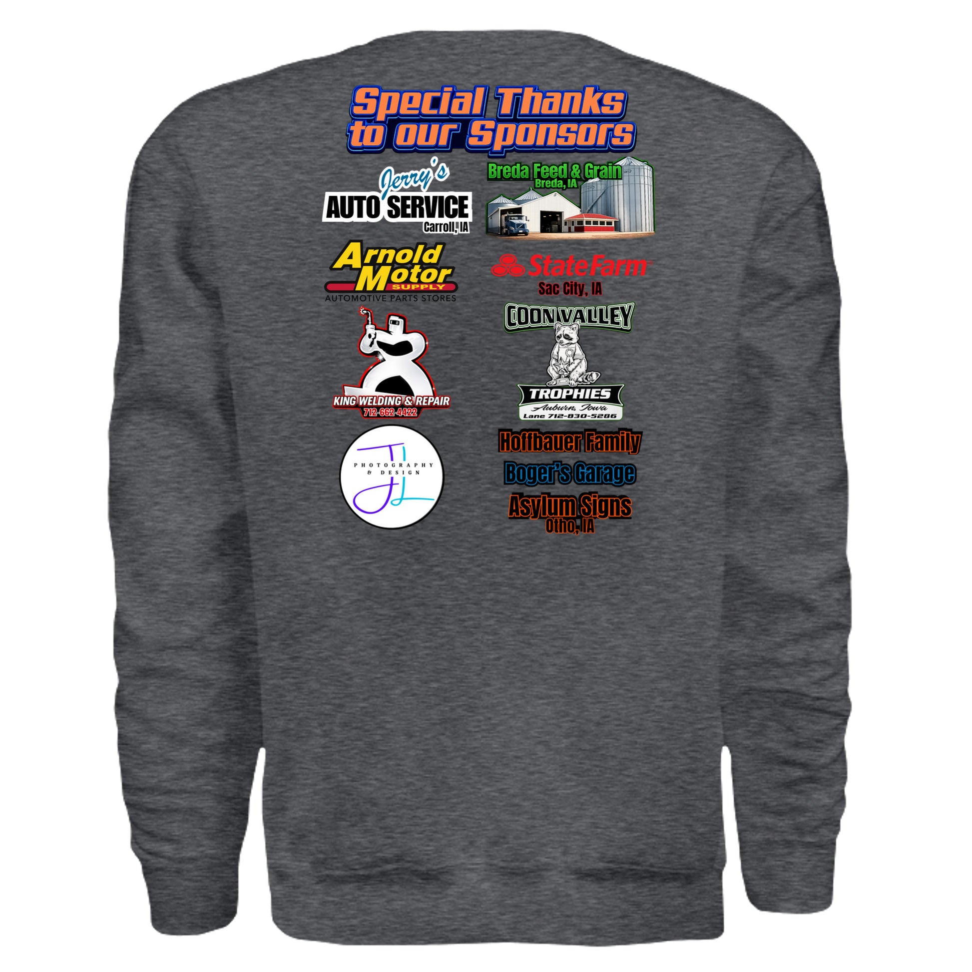 DARK HEATHER - G180 - BACK