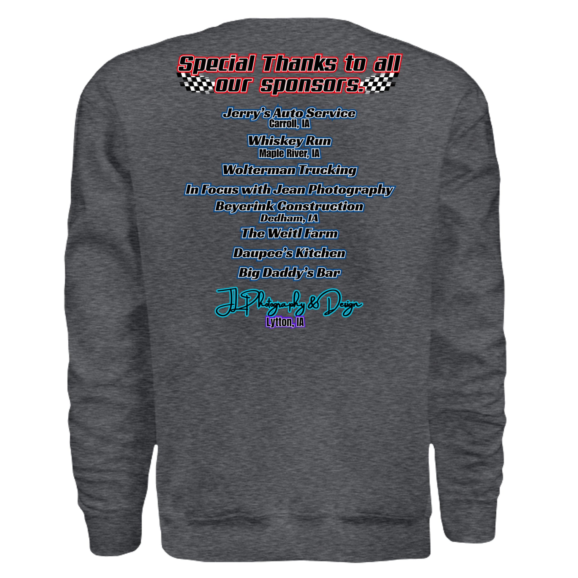 DARK HEATHER - G180 - BACK