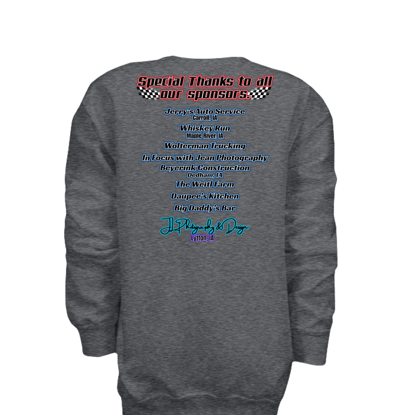 DARK HEATHER - G180B - BACK