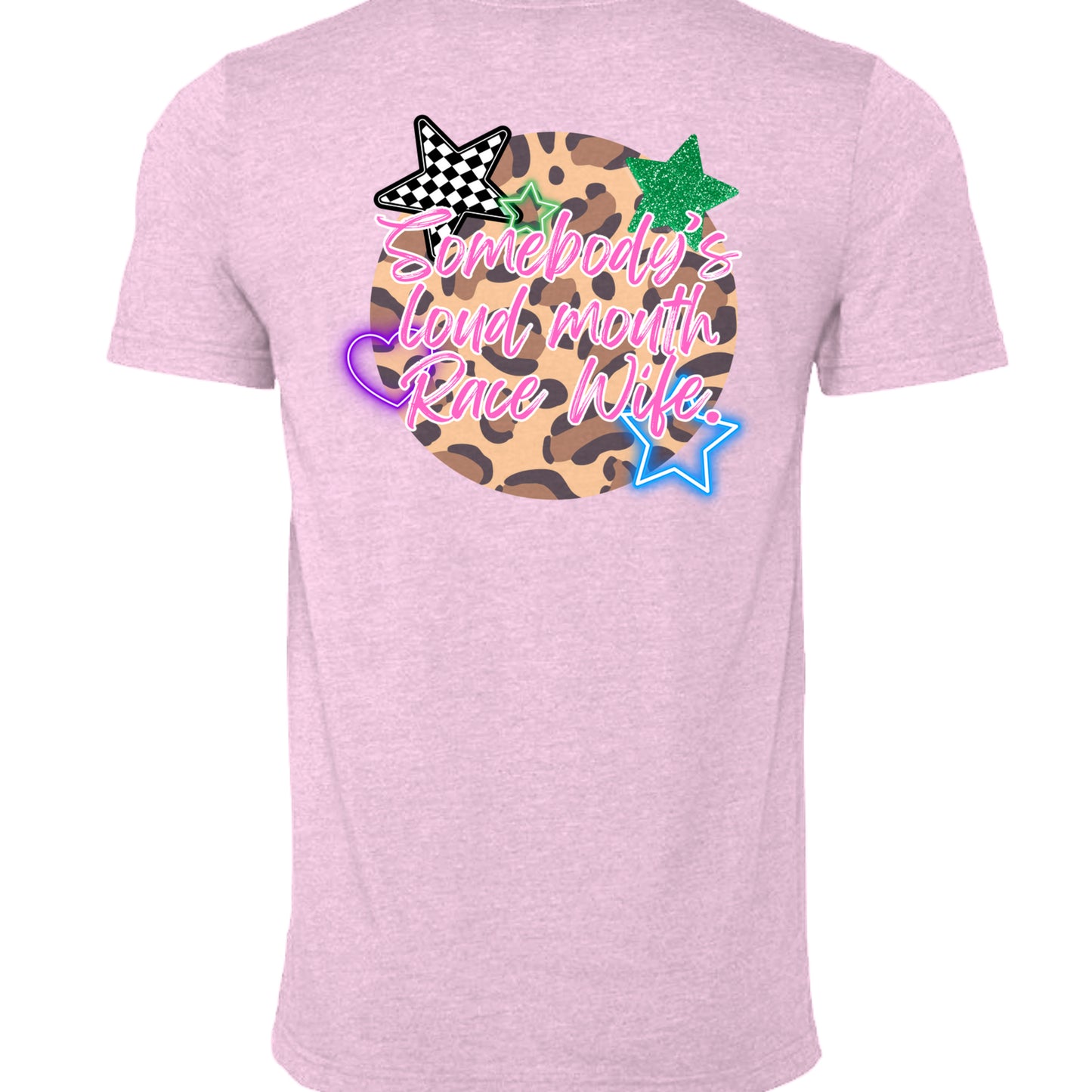 Heather Bubble Gum - 3001CVC - BACK