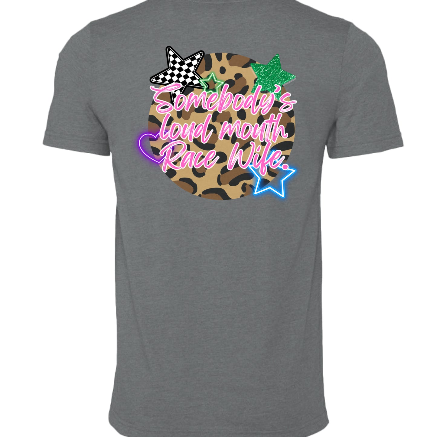 Dark Grey Heather - 3001CVC - BACK