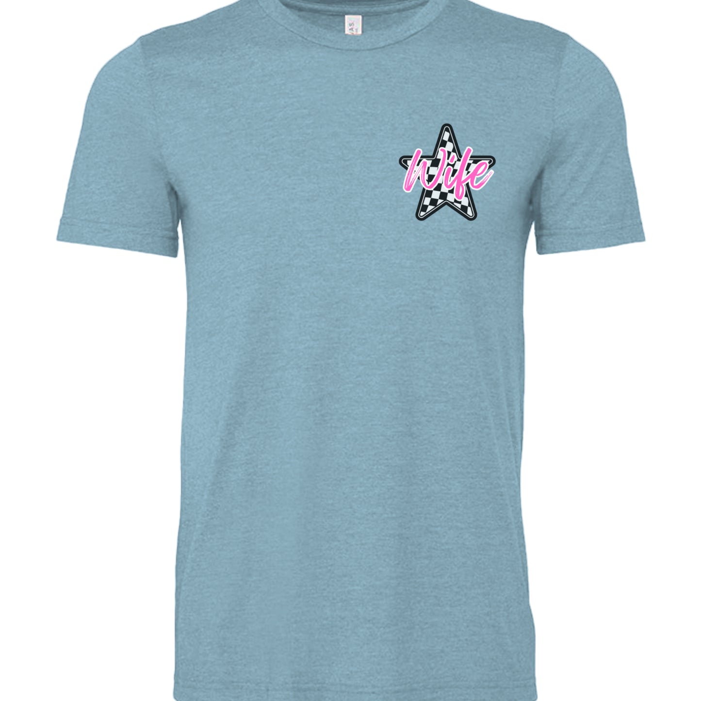 Heather Baby Blue - 3001CVC - FRONT