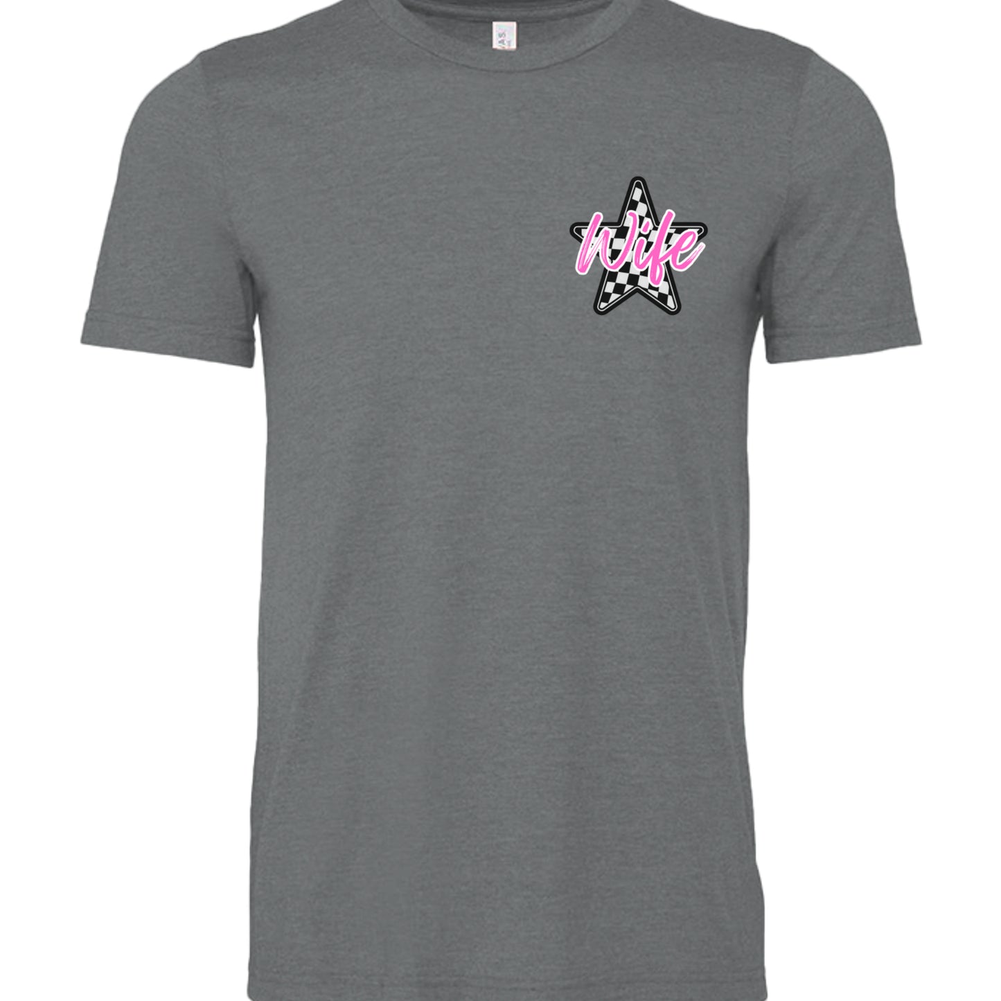 Dark Grey Heather - 3001CVC - FRONT