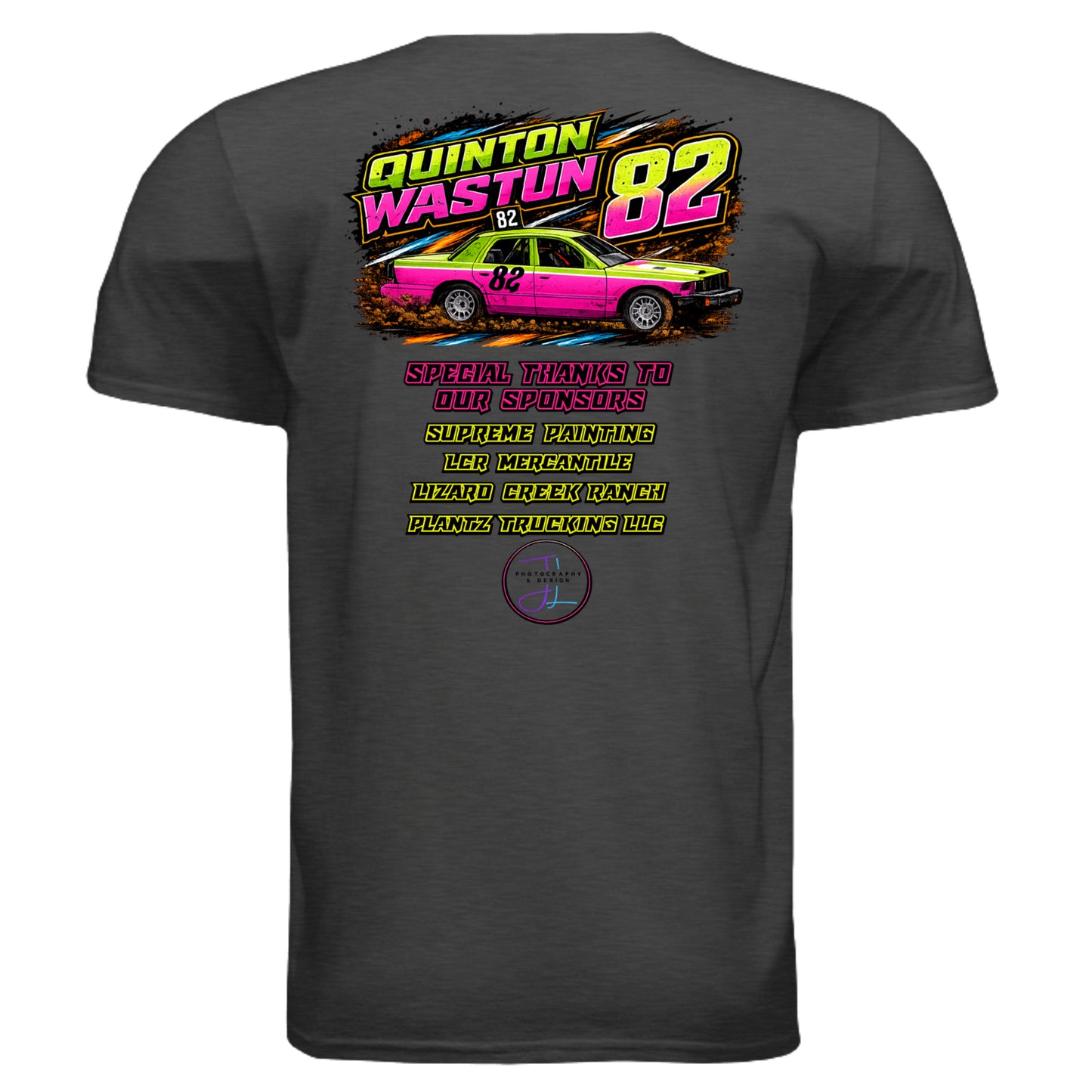 Heather Dark Grey - G640 - BACK
