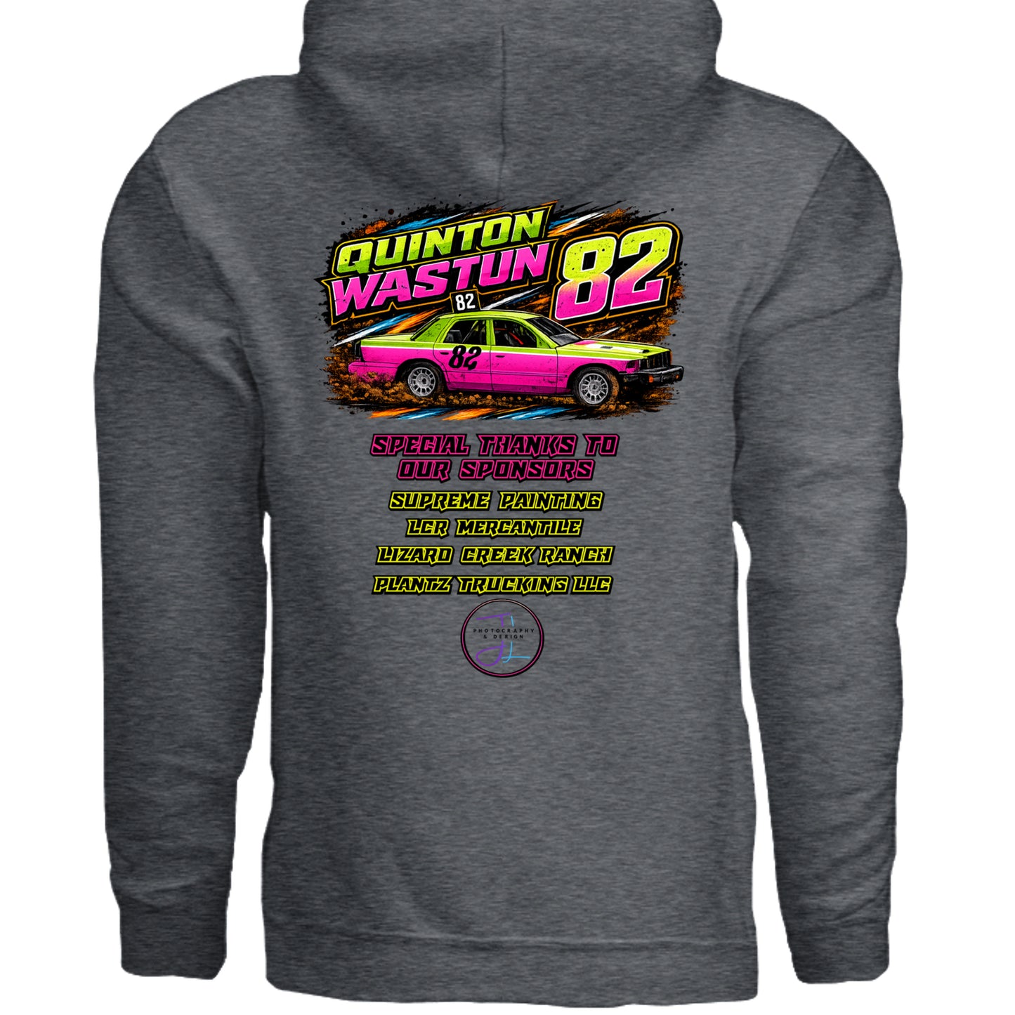 DARK HEATHER - G185 - BACK
