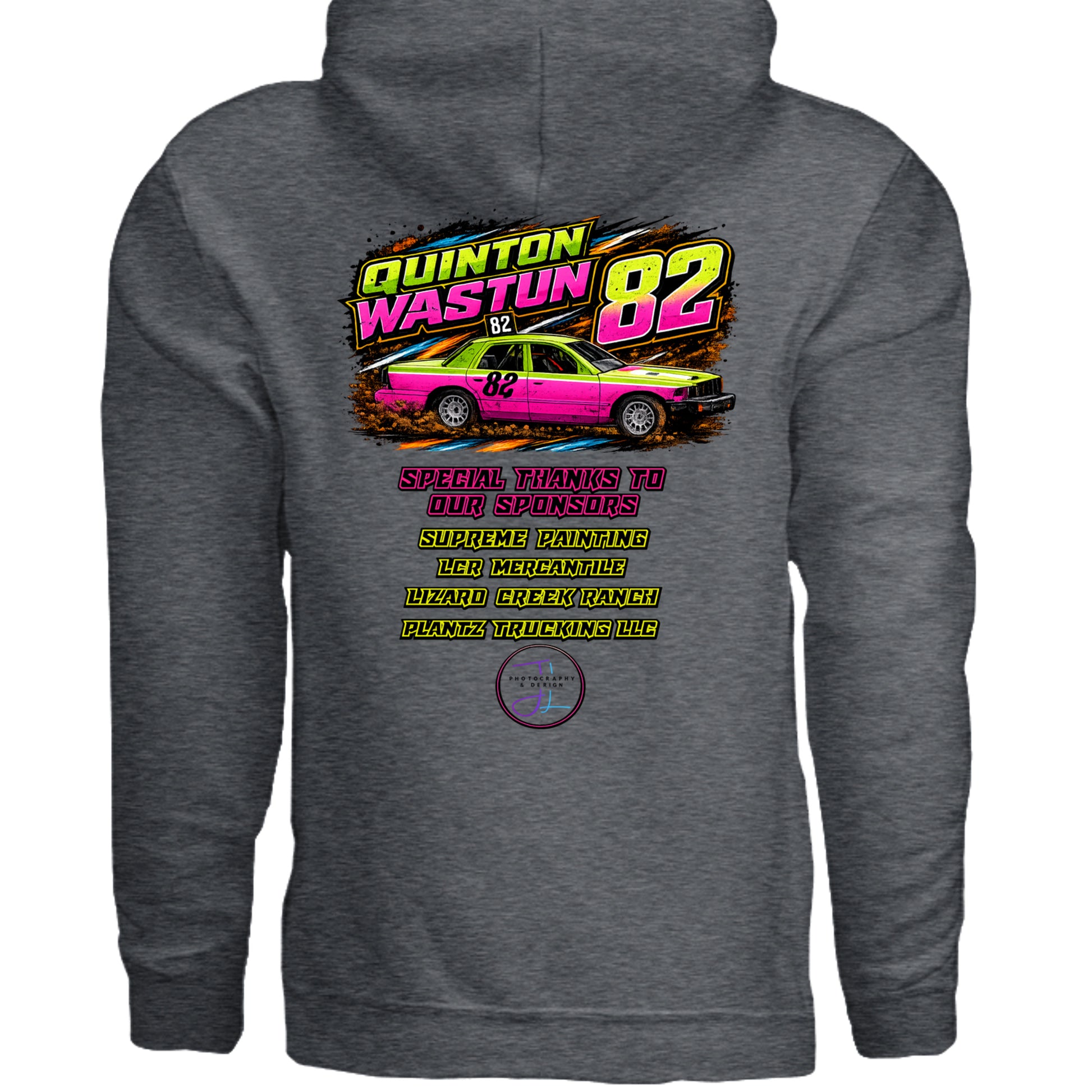 DARK HEATHER - G185 - BACK