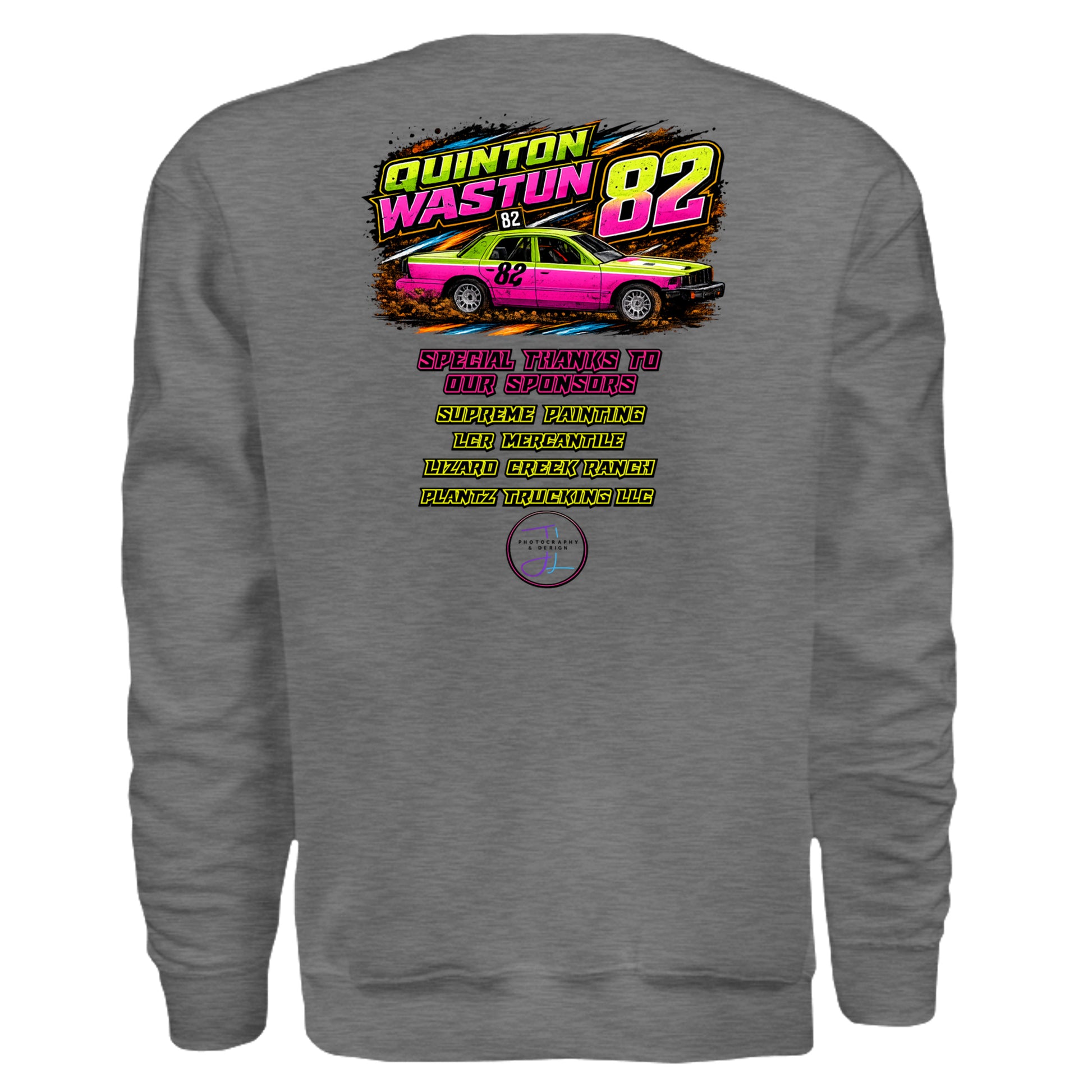 GRAPHITE HEATHER - G180 - BACK