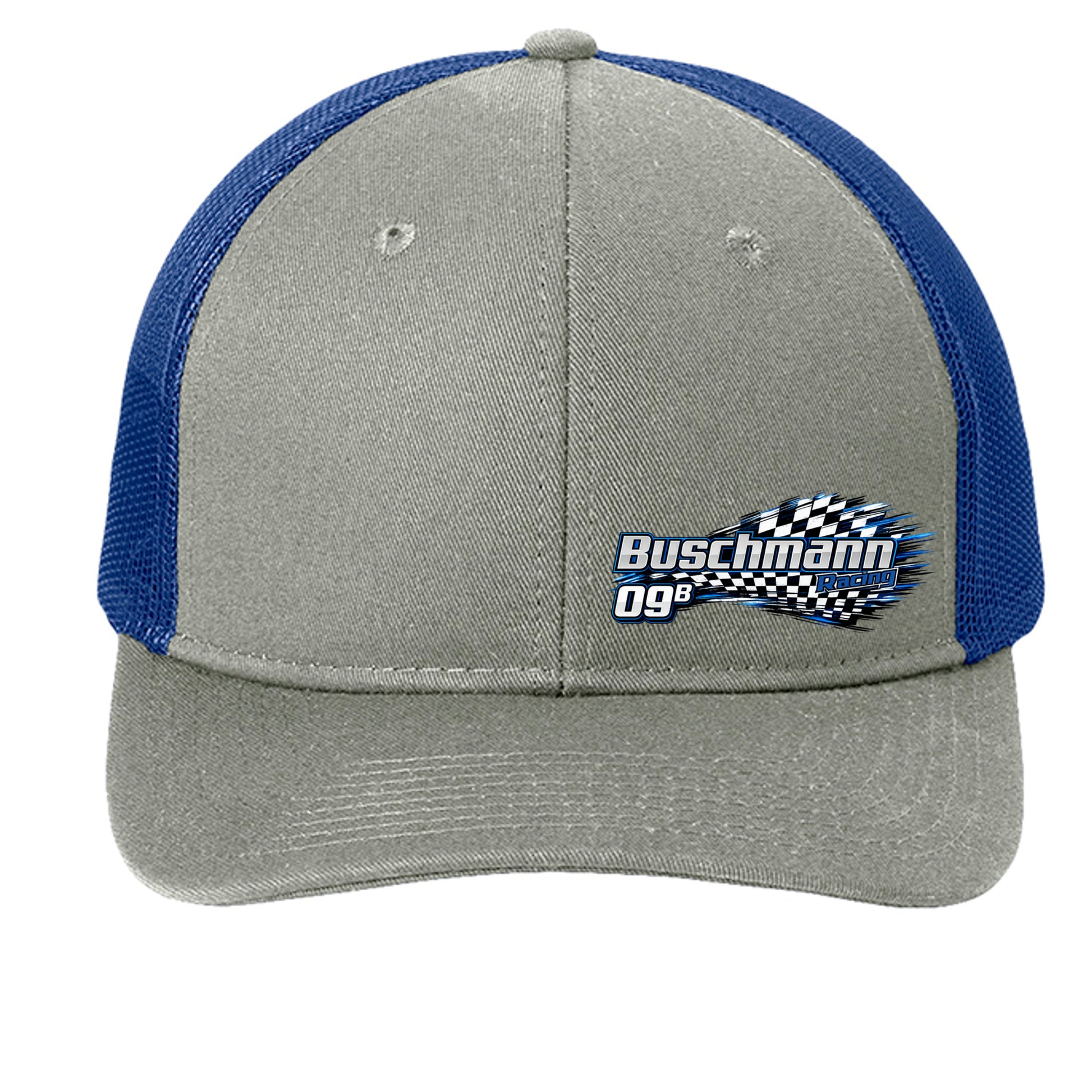 Heather Grey/ Patriot Blue - C402 - FRONT