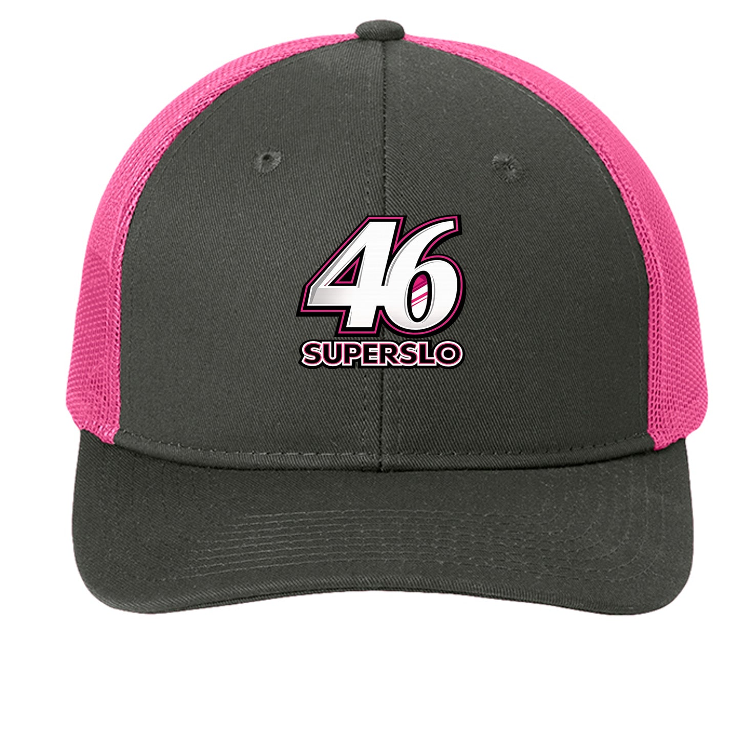 Grey Steel/ Neon Pink - C402 - FRONT