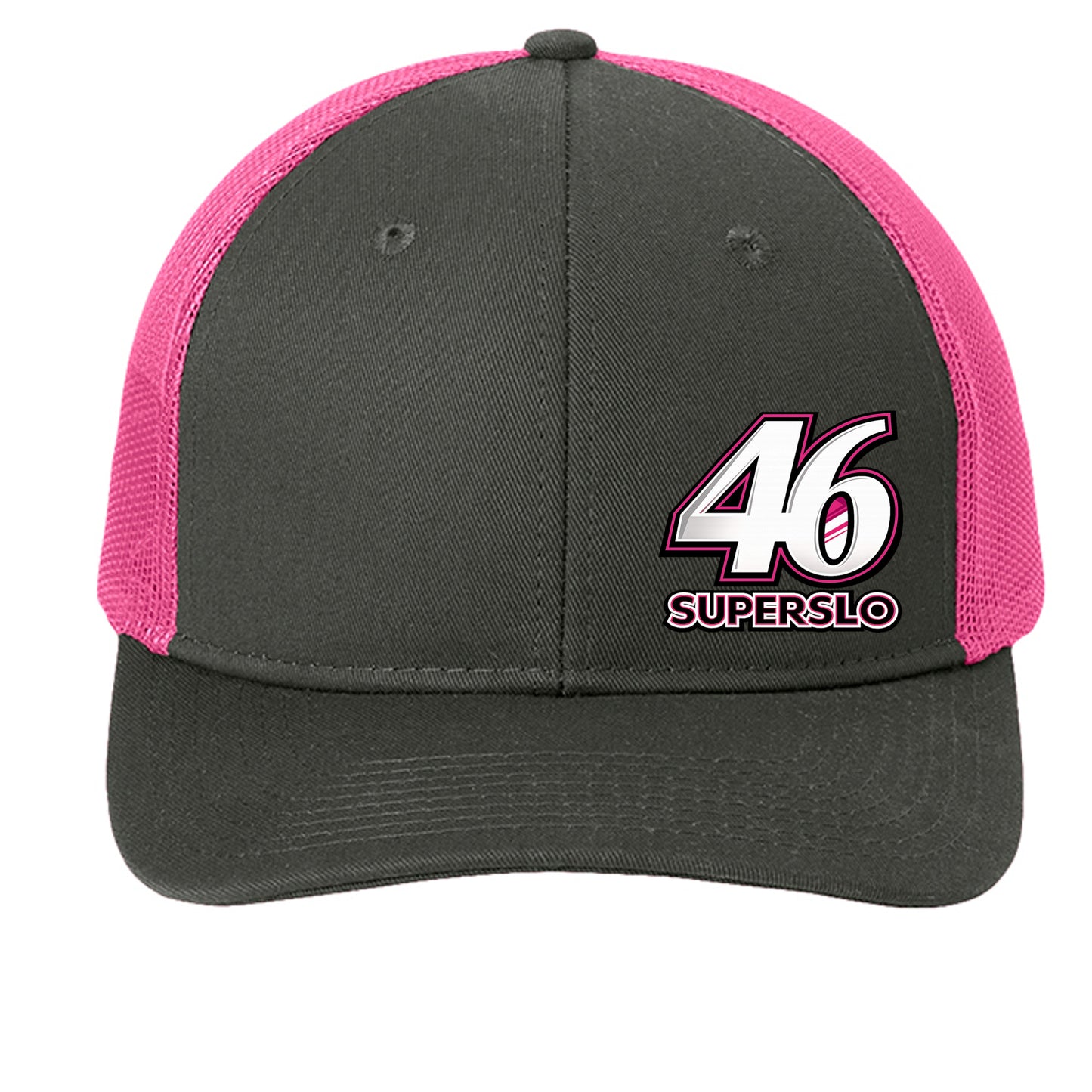 Grey Steel/ Neon Pink - C402 - FRONT