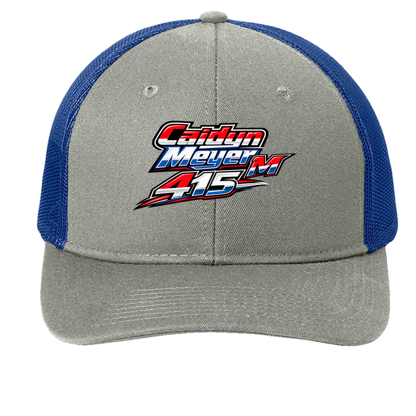 Heather Grey/ Patriot Blue - C402 - FRONT