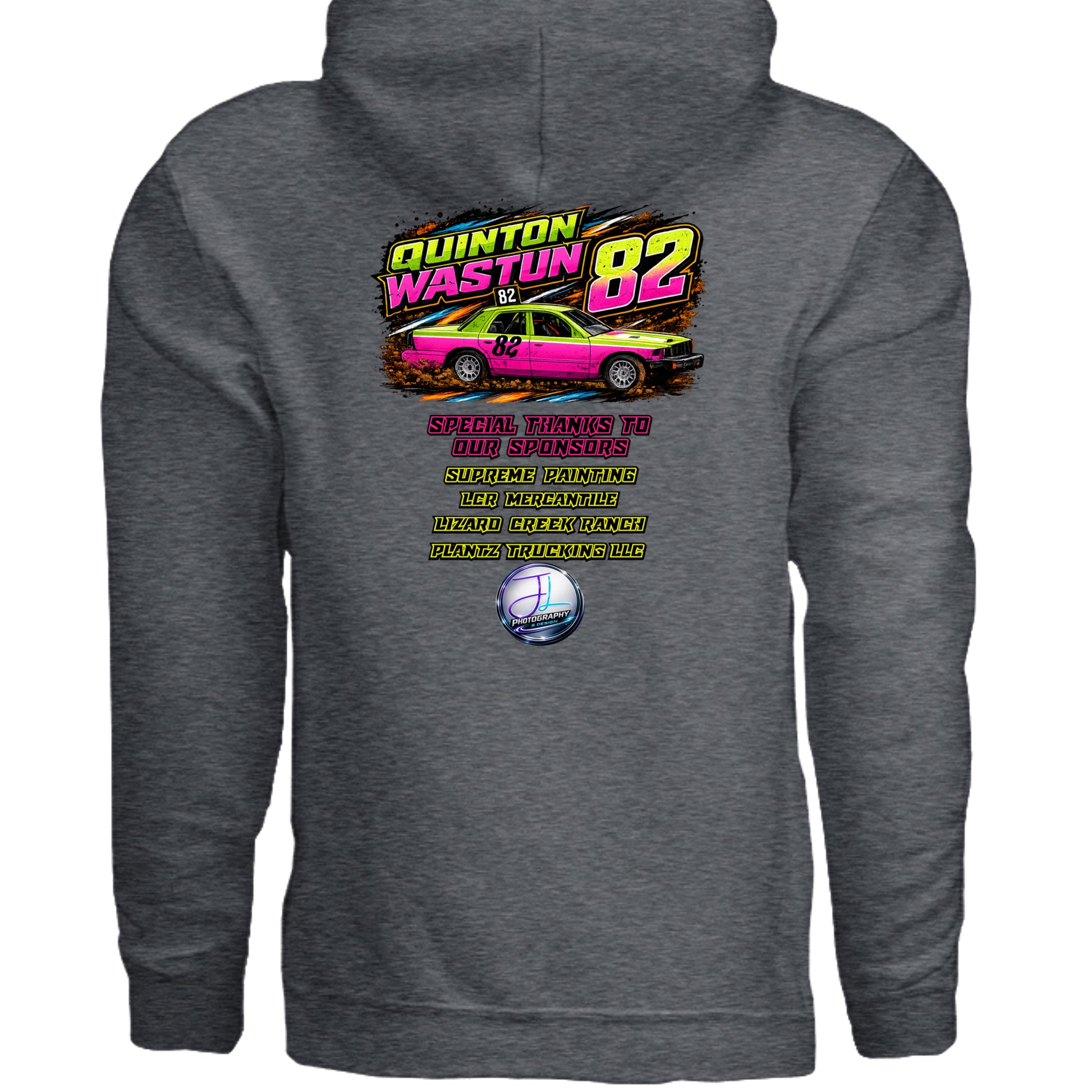DARK HEATHER - G185 - BACK