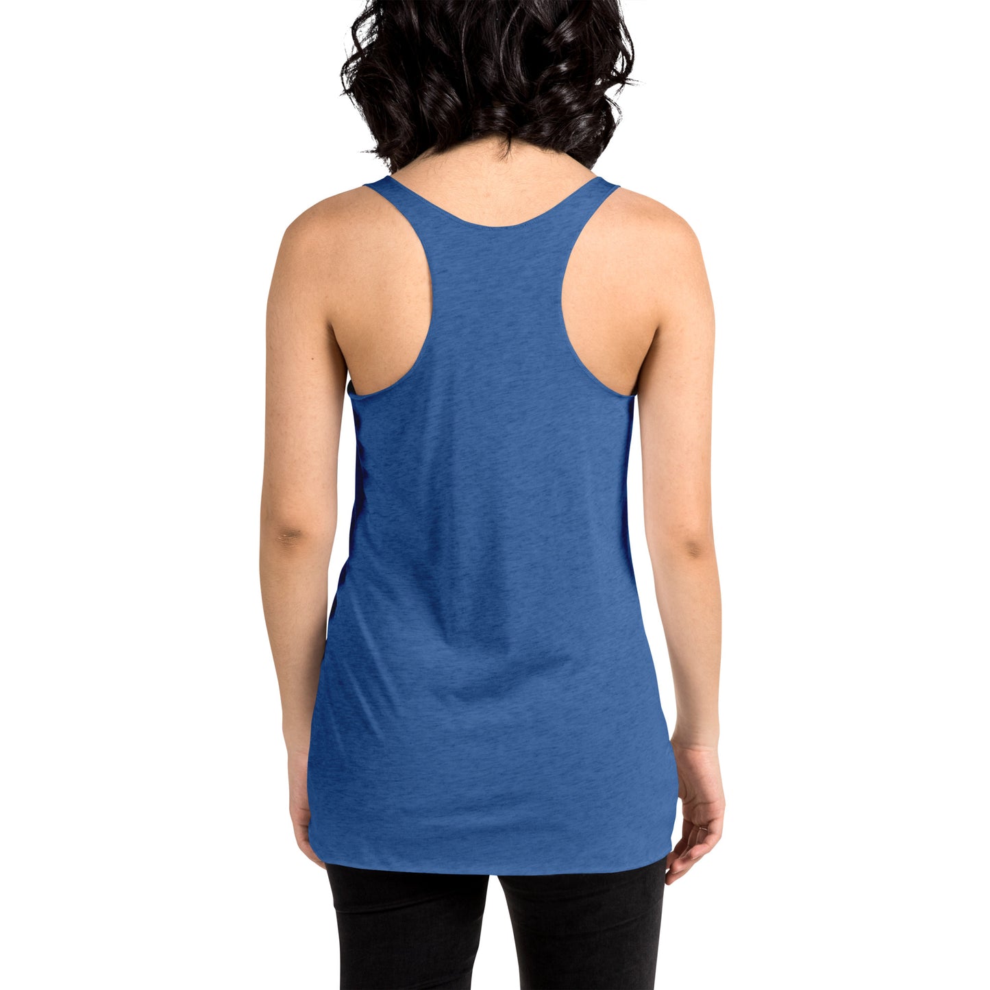 Women's Checkered Skull Racerback Tank